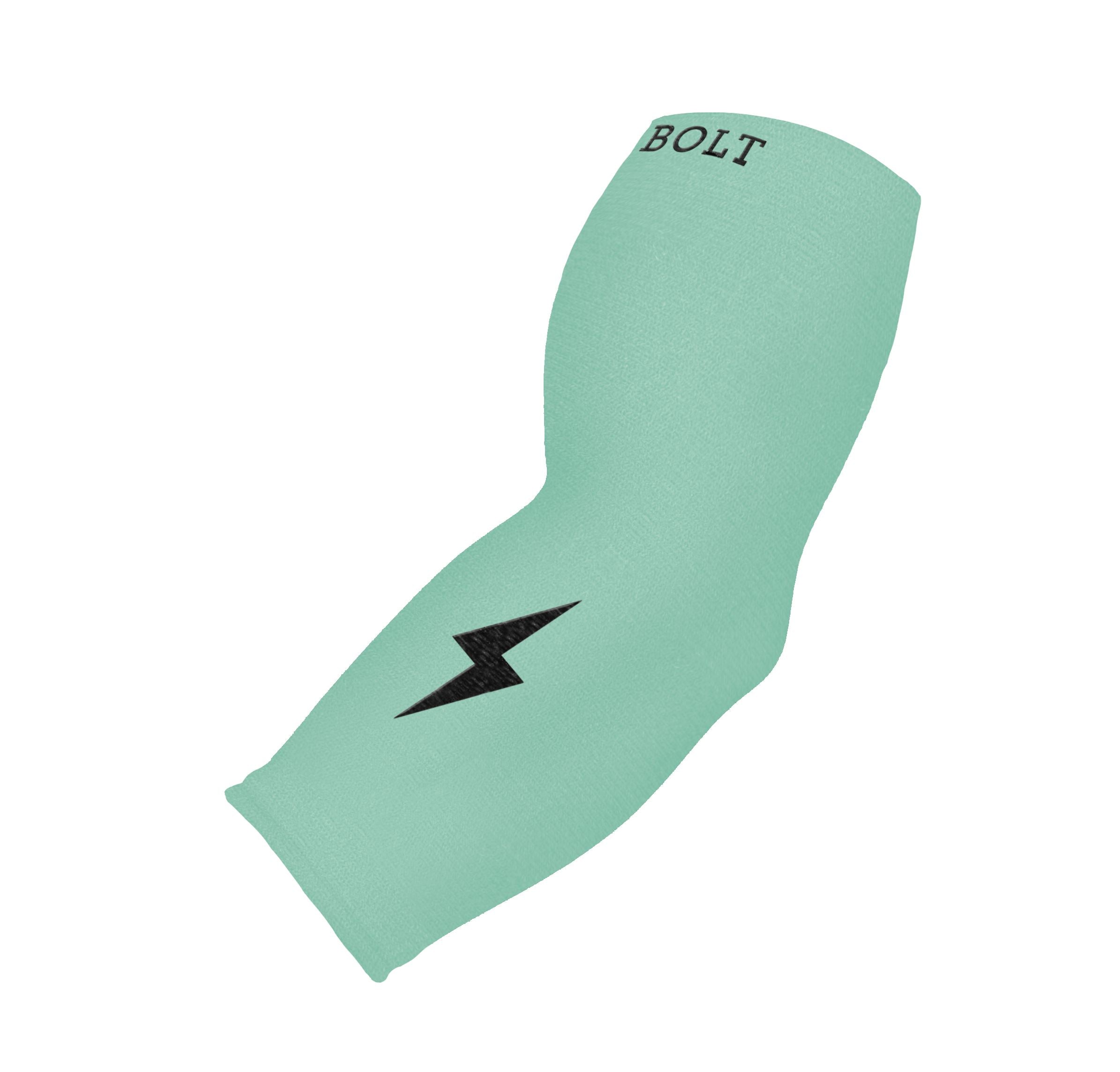 3/4 Mint Green Arm Sleeve | Short Arm Sleeves for Sports – BRUCE BOLT