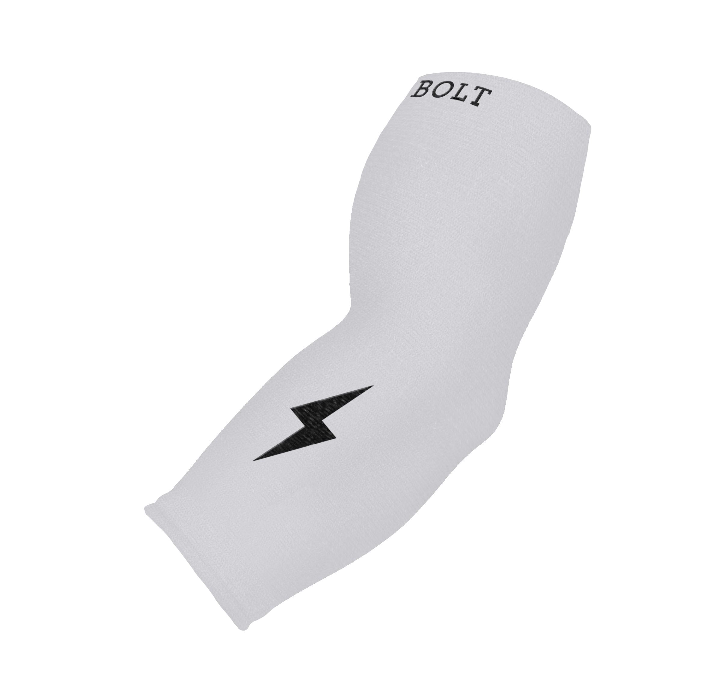 3/4 White Arm Sleeve for Baseball, Football, Basketball – BRUCE BOLT