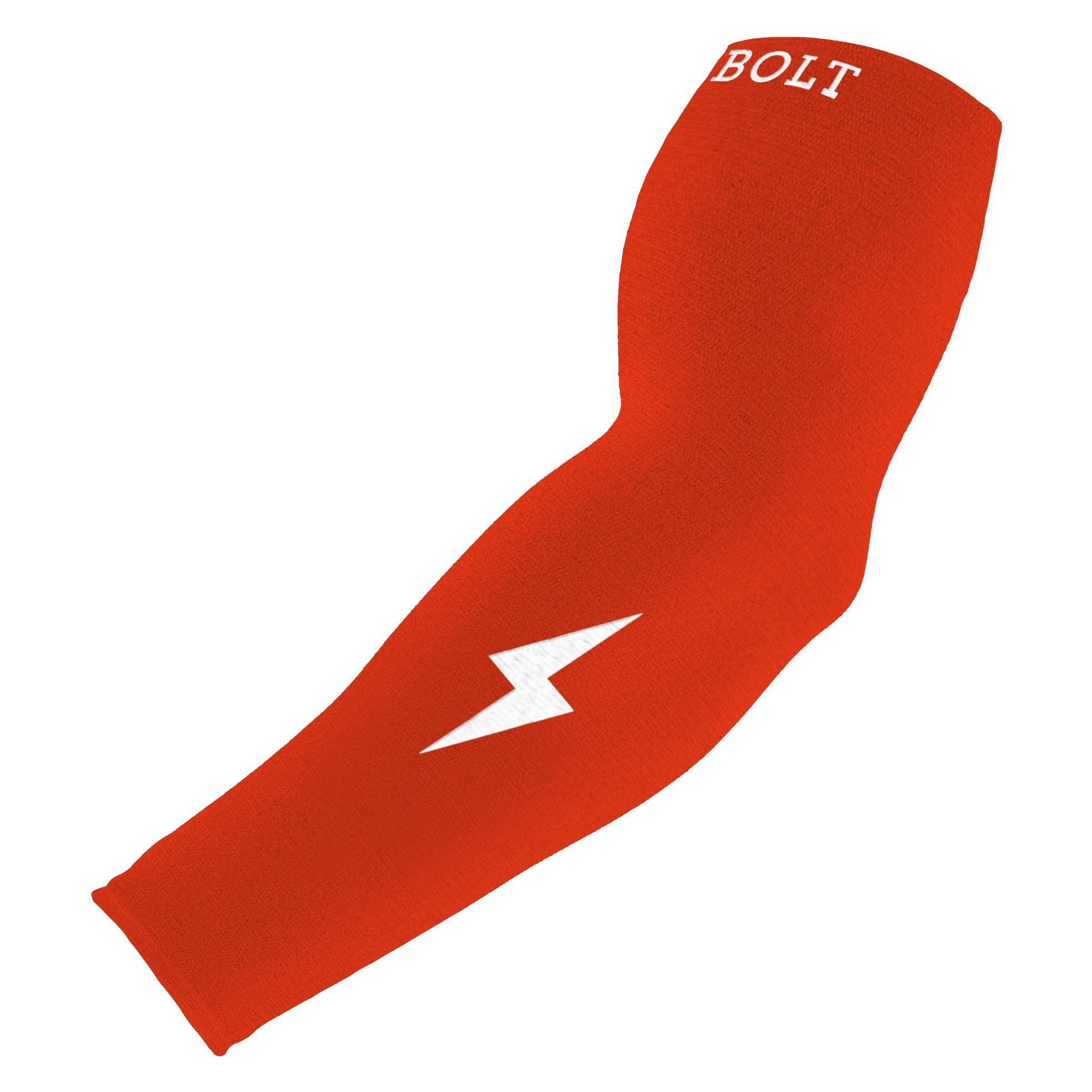 BRUCE BOLT Graduated Compression Premium Arm Sleeve - CALIENTE RED- quickbuy