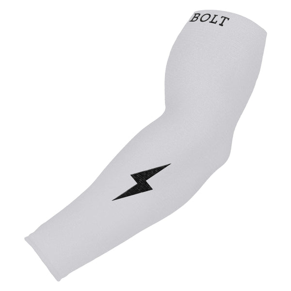 White Arm Sleeve for Baseball, Football, & Basketball