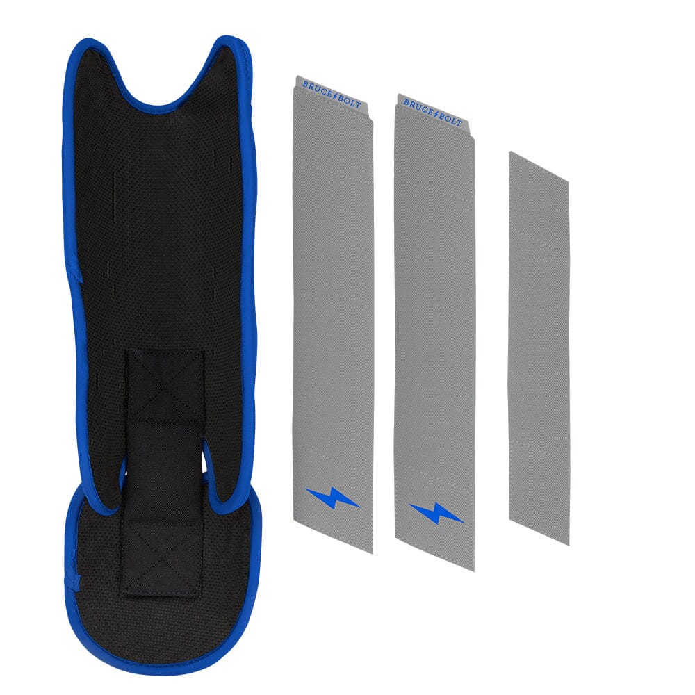 Grey Series Leg Guard - Royal Blue- quickbuy