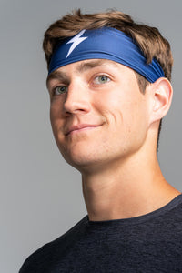 Performance Wide Headband - Navy
