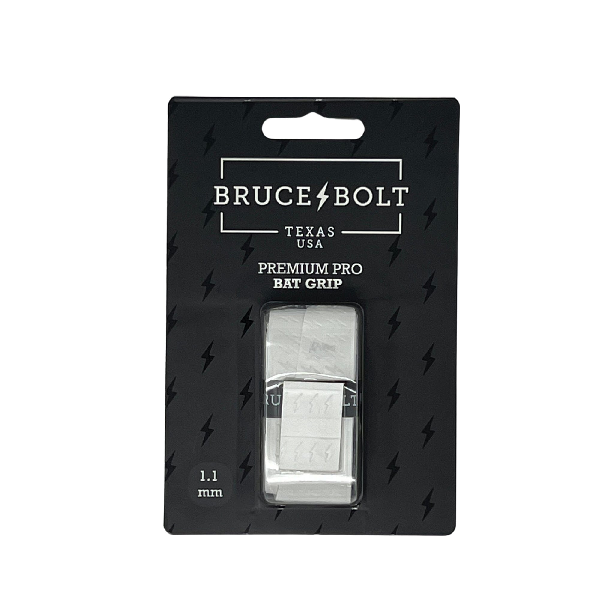 BRUCE BOLT Premium Pro Bat Grip - WHITE- quickbuy