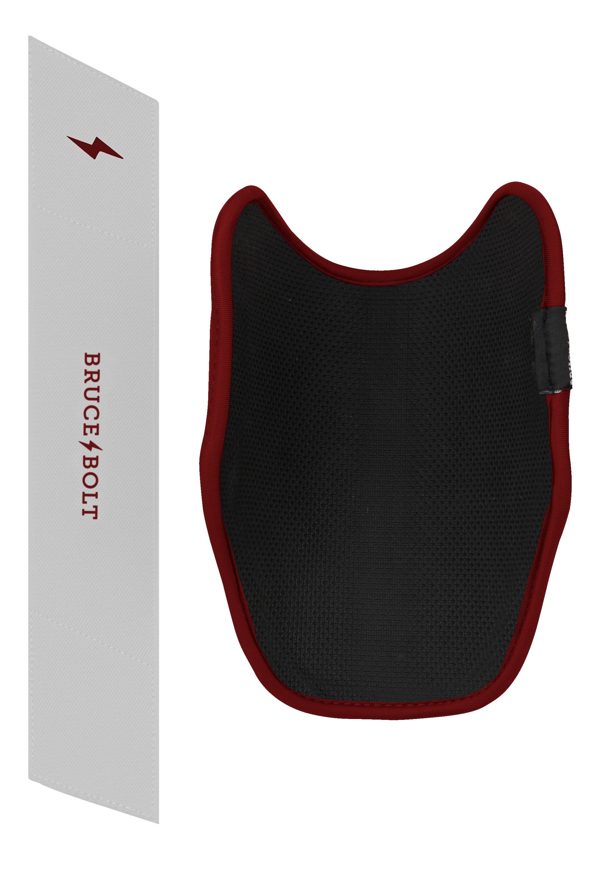 BRUCE BOLT Chrome Series Elbow Guard - MAROON 