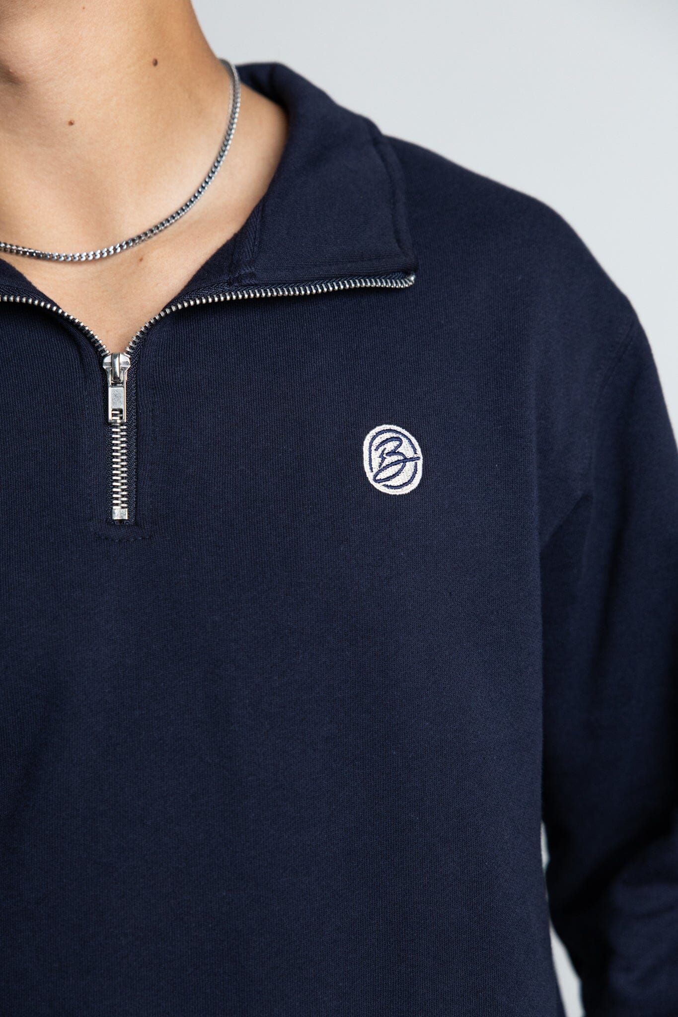 BOLT Crest Quarter-Zip | NAVY- thumb 4