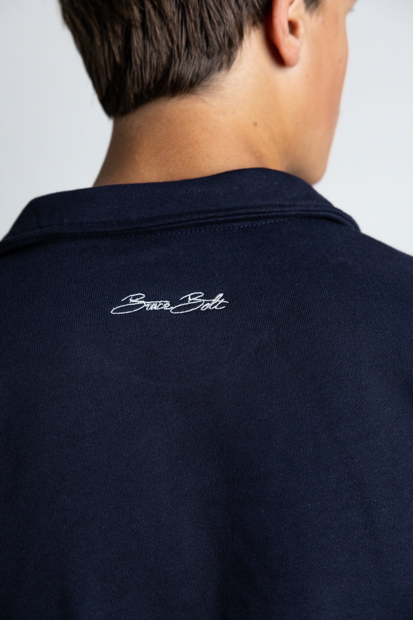 BOLT Crest Quarter-Zip | NAVY- thumb 6