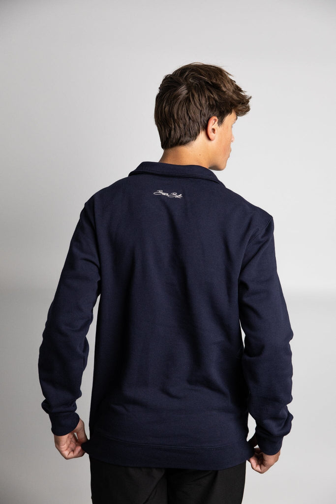 BOLT Crest Quarter-Zip | NAVY- thumb 5