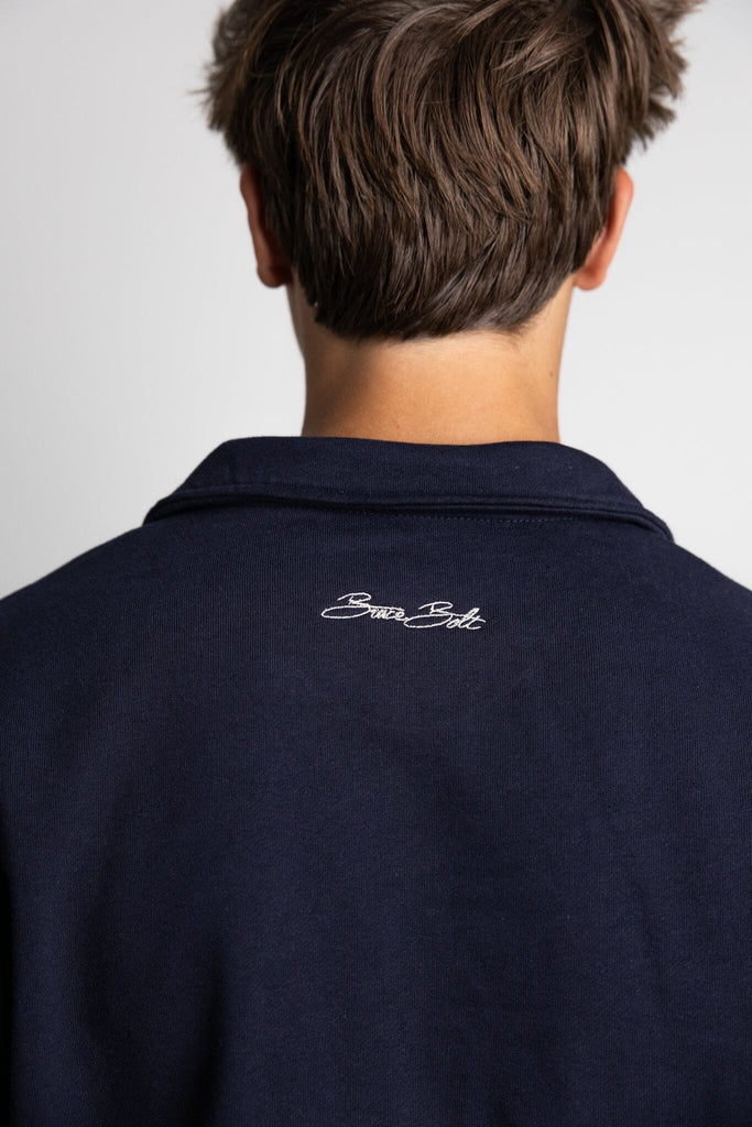 BOLT Crest Quarter-Zip | NAVY- thumb 7