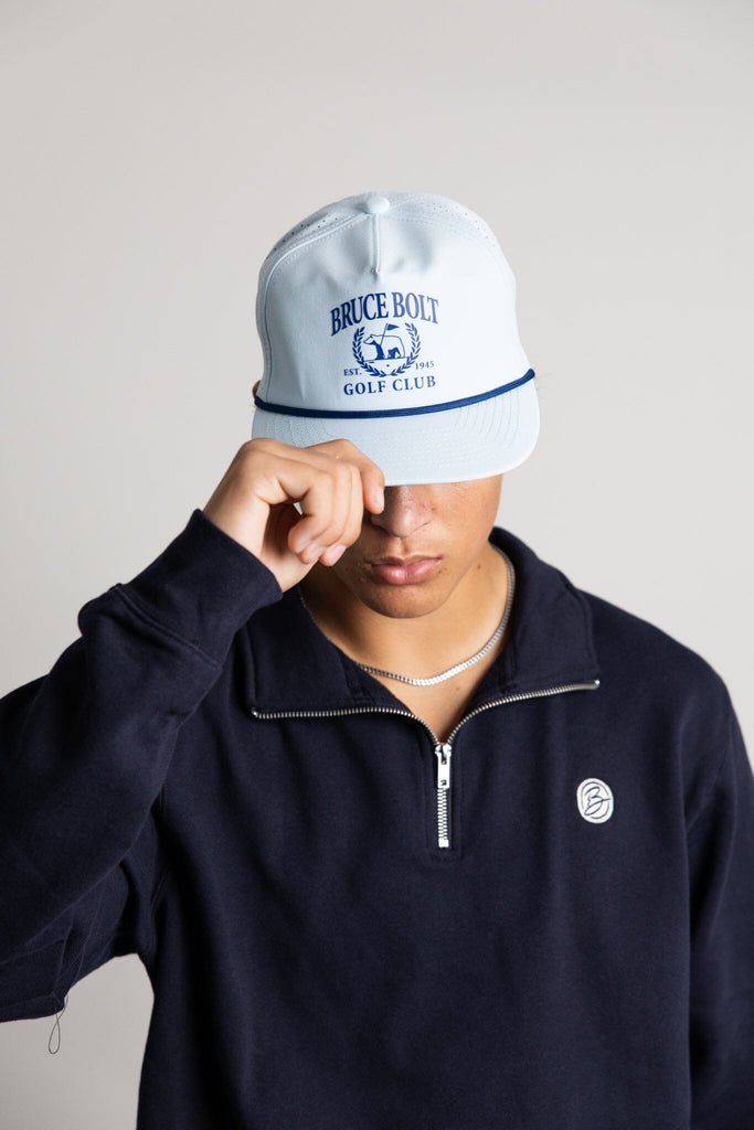 "EST. 1945 GOLF CLUB" Rope Snapback | BABY BLUE- thumb 4