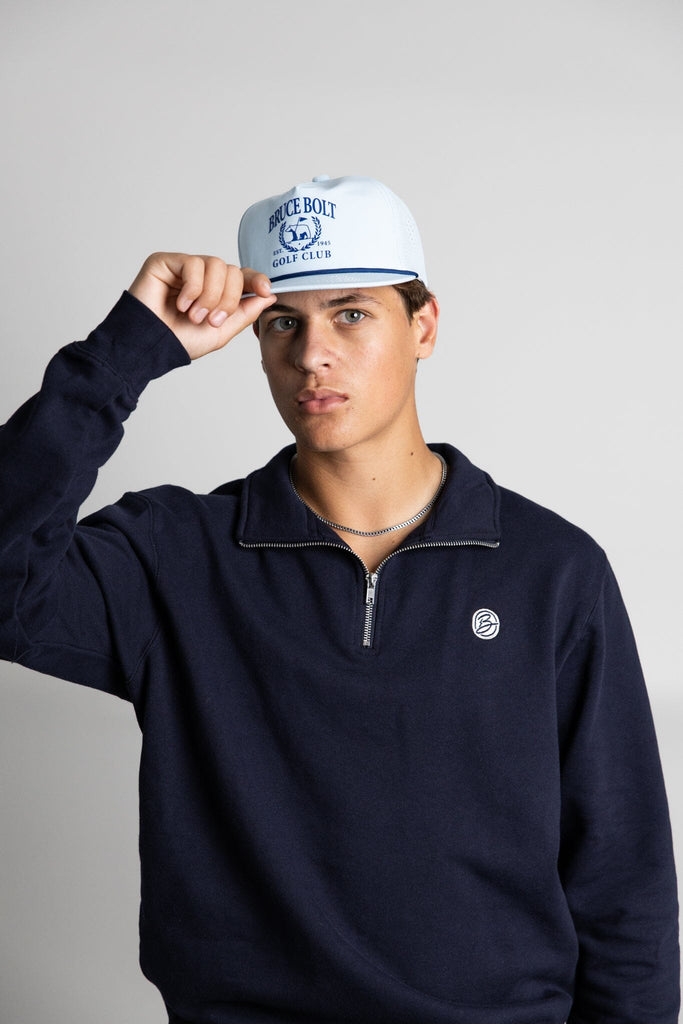 "EST. 1945 GOLF CLUB" Rope Snapback | BABY BLUE- quickbuy