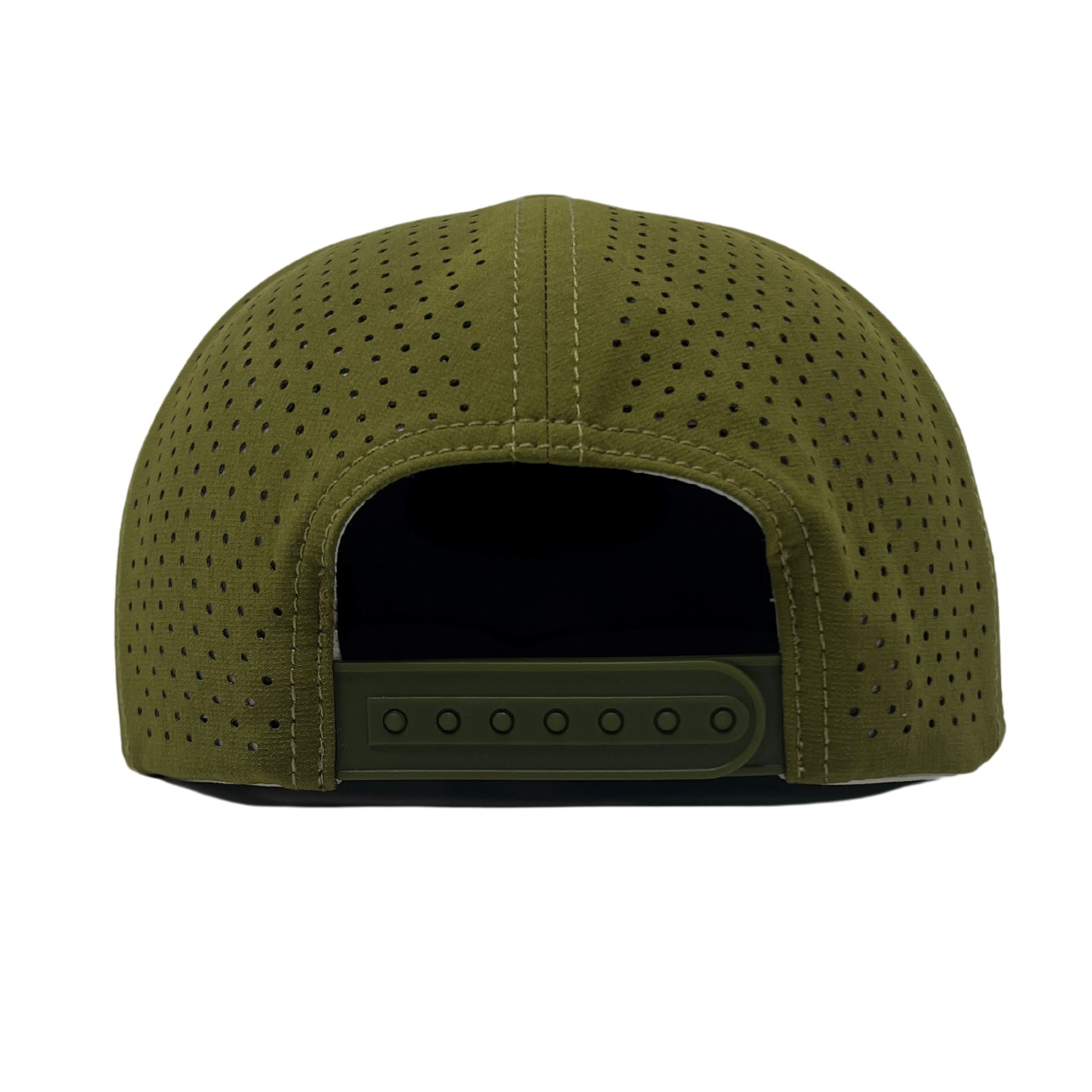 BRUCE BOLT Rope Snapback with Curved Logo - OLIVE- thumb 4