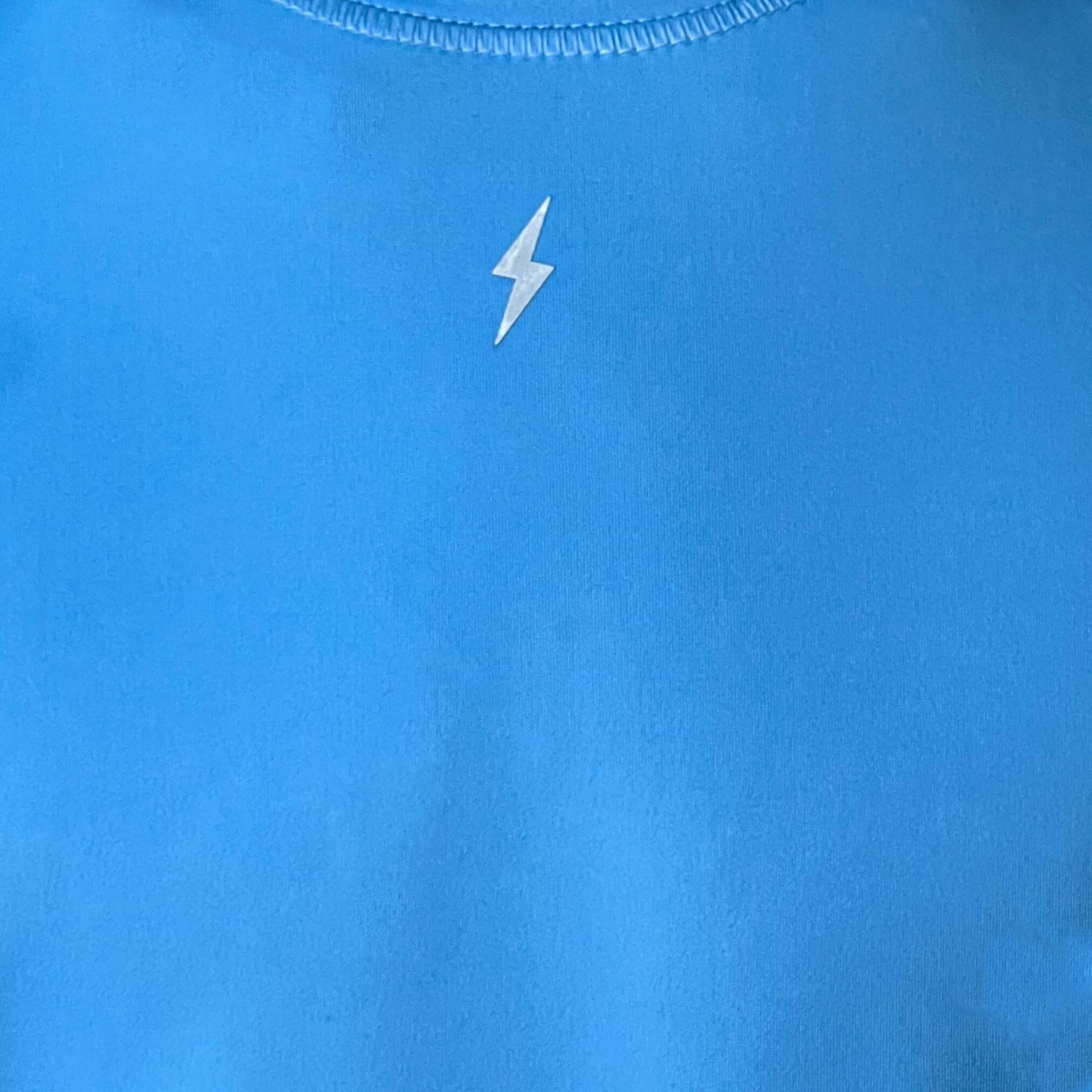 BRUCE BOLT Short Sleeve Performance T-Shirt with Reflective Bolt - BABY BLUE- thumb 6