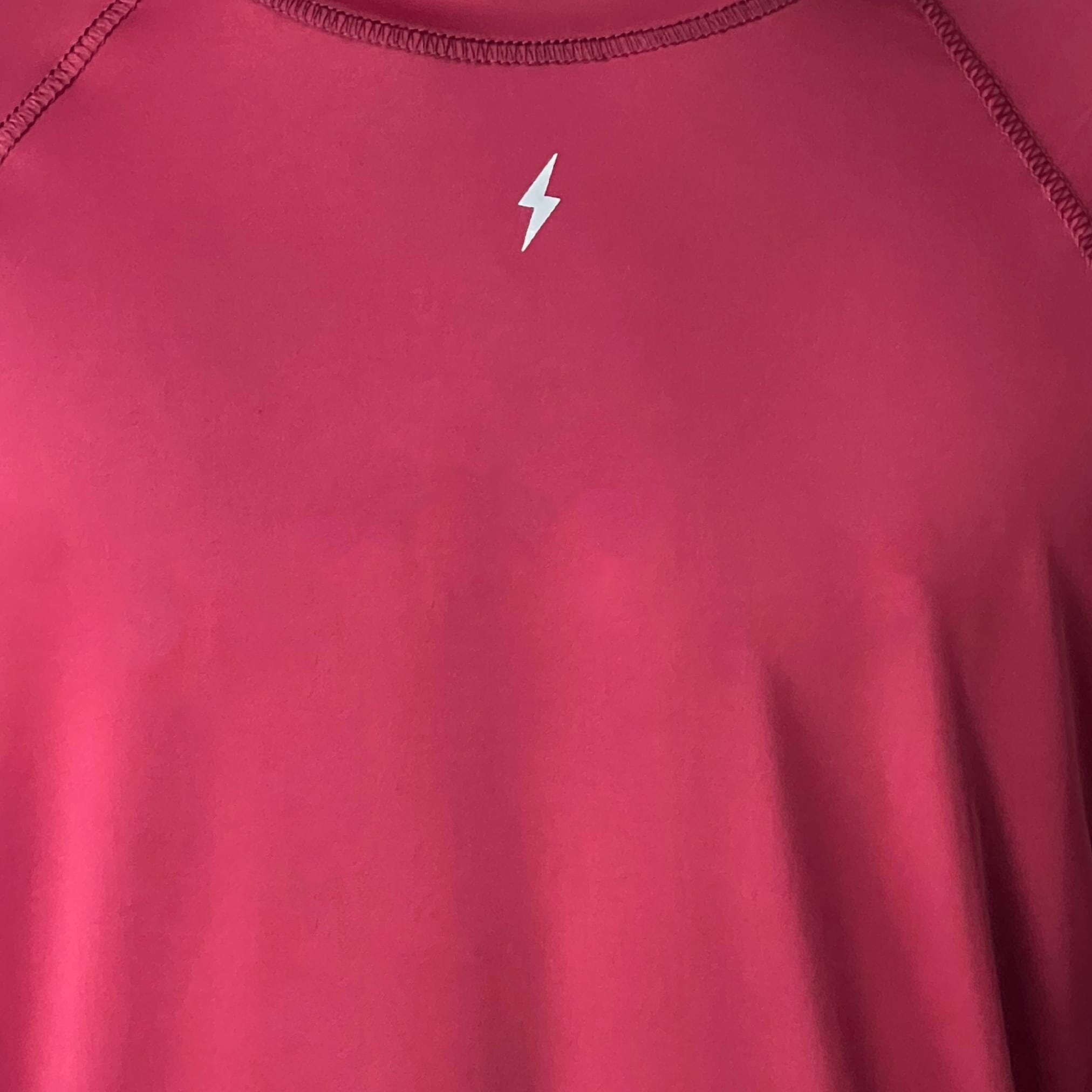 BRUCE BOLT Short Sleeve Performance T-Shirt with Reflective Bolt - MAROON- thumb 6