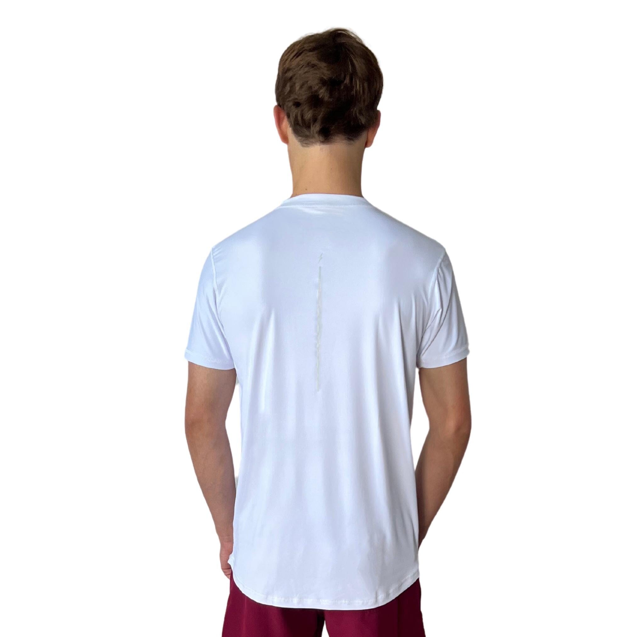 BRUCE BOLT Short Sleeve Performance T-Shirt with Reflective Bolt - WHITE- thumb 4