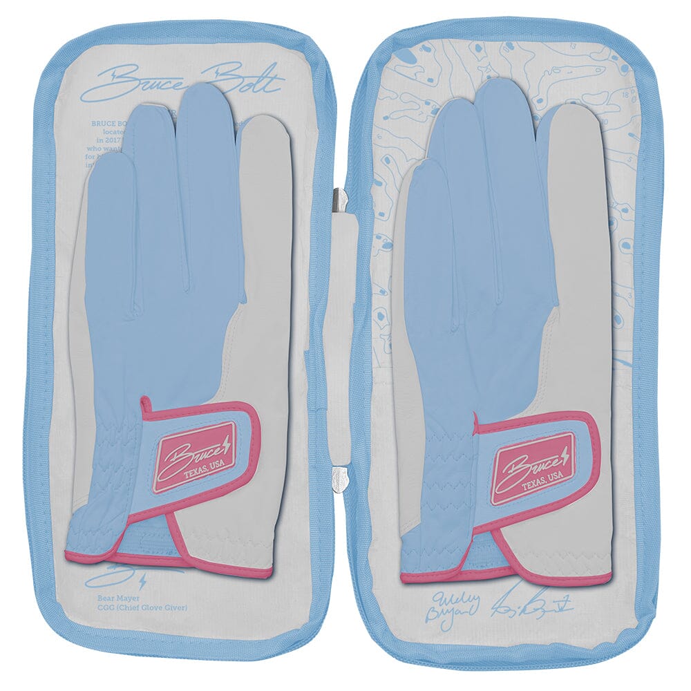 Bryan Bros Creator Series Golf Gloves (On Left, 2-Pack) - Baby Blue/Pink- thumb 6