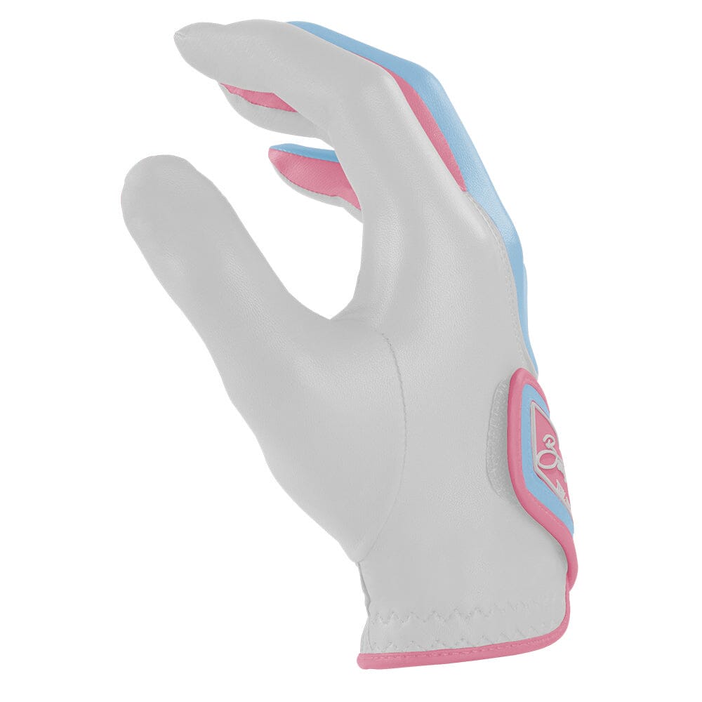 Bryan Bros Creator Series Golf Gloves (On Right, 2-Pack) - Baby Blue/Pink- thumb 4