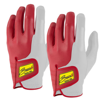 SERGIO GARCIA Golf Gloves (On Left, 2-Pack) - RED/WHITE - 1