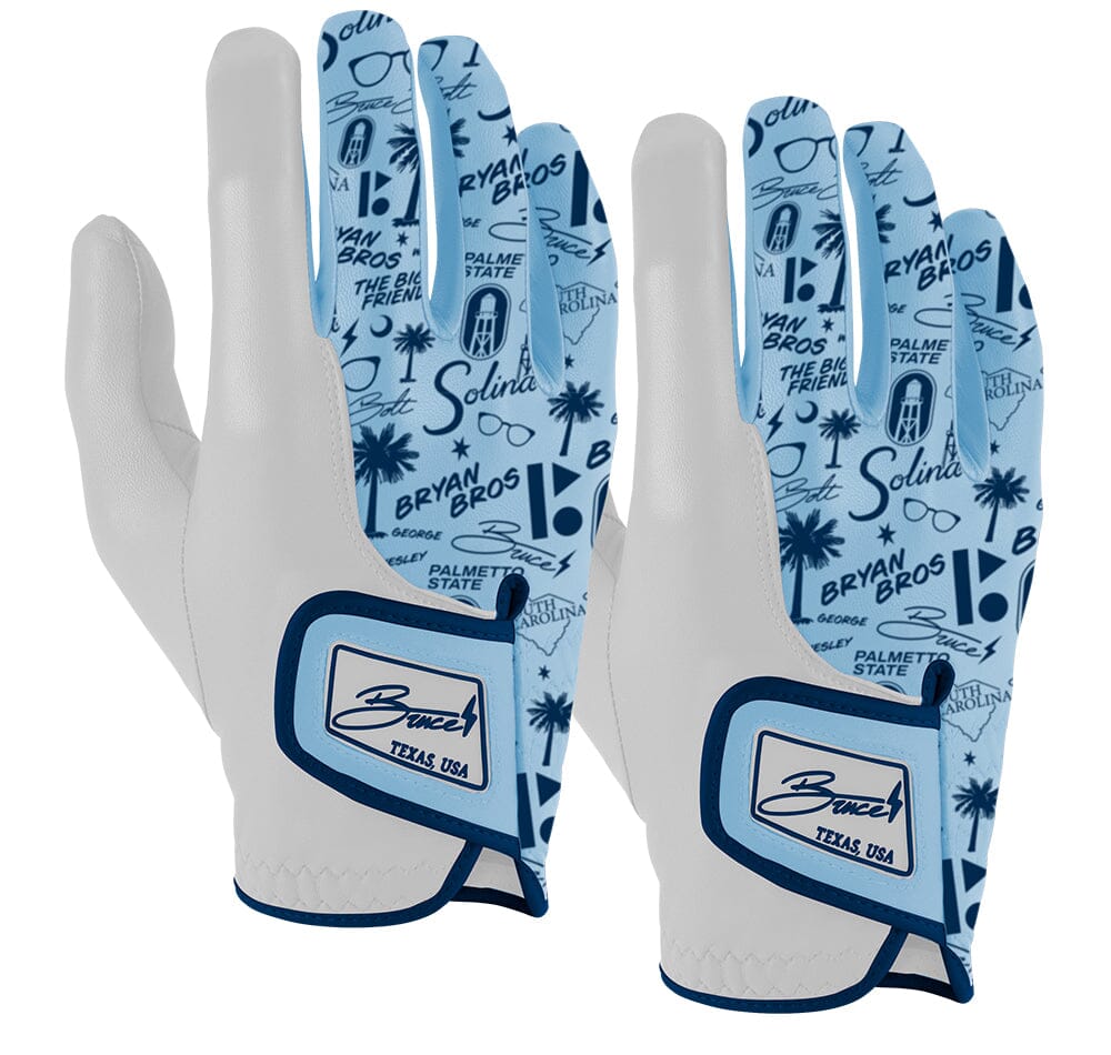 BRYAN BROS Golf Gloves (On Right, 2-Pack) - BLUE- quickbuy