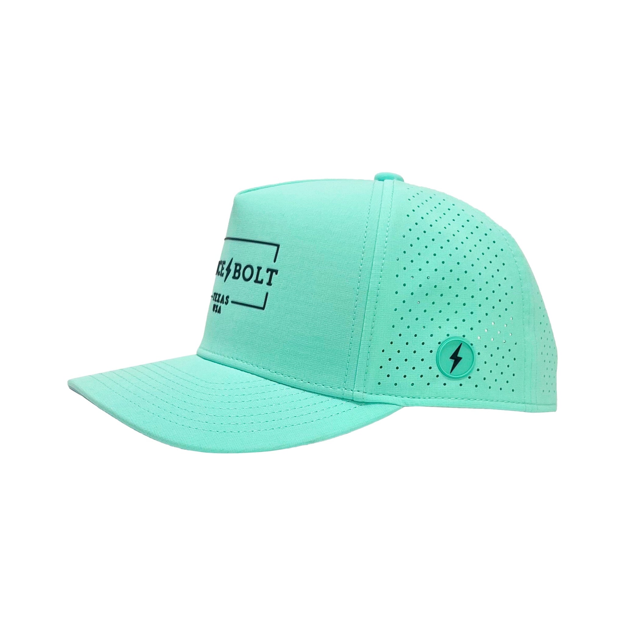 BRUCE BOLT Standard 5-Panel Snapback Hat - MINT- quickbuy