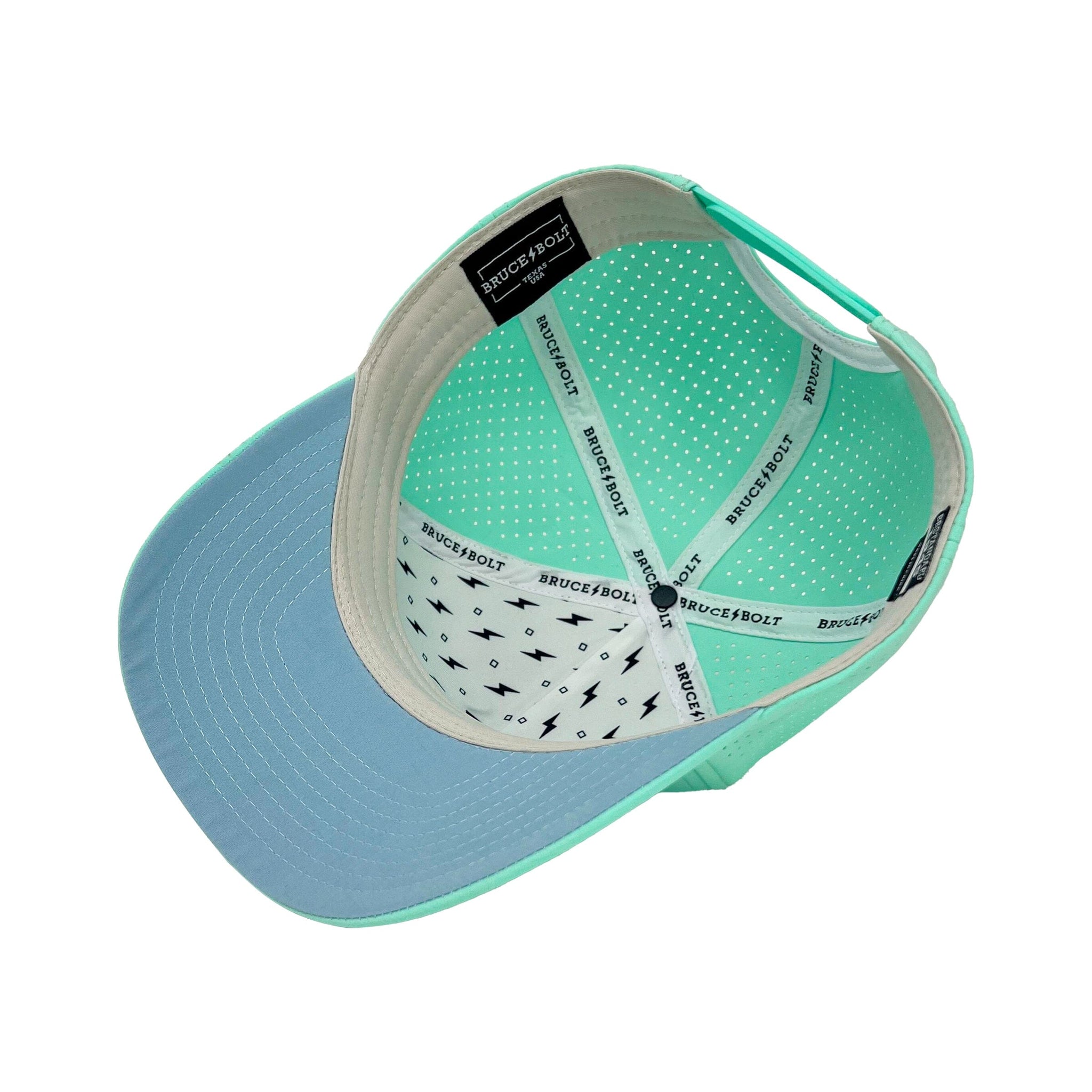 BRUCE BOLT Standard 5-Panel Snapback Hat - MINT- thumb 4