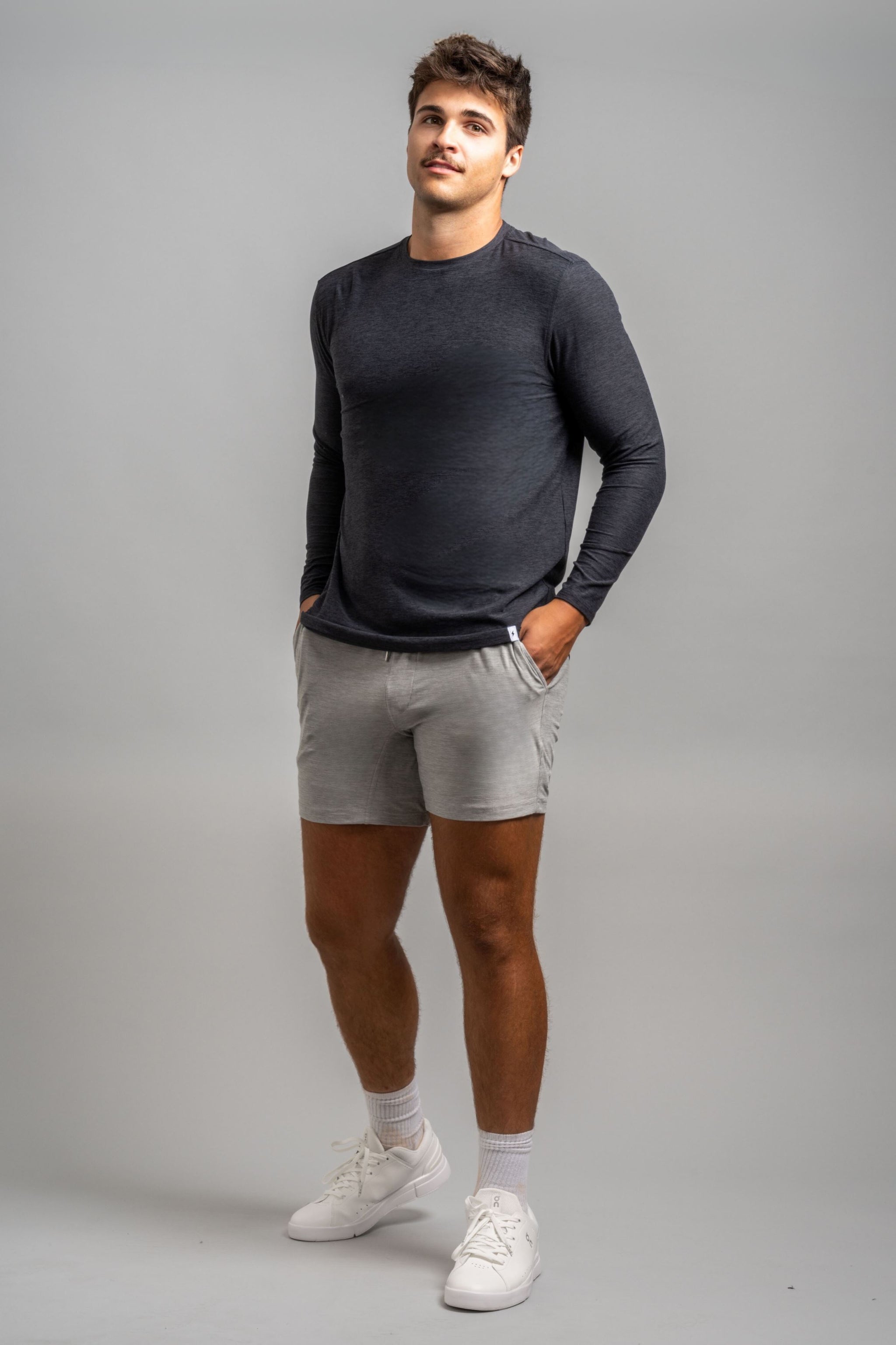 BRUCE BOLT SuperSoft 6" Short - GREY- quickbuy