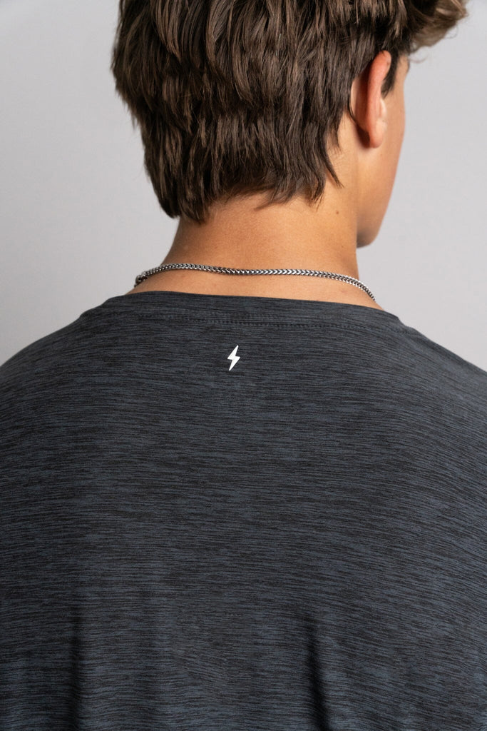 "BRUCE BOLT" SuperSoft Long Sleeve | Charcoal- thumb 5