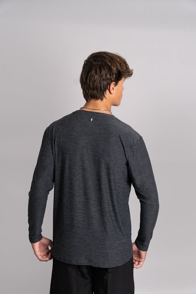 "BRUCE BOLT" SuperSoft Long Sleeve | Charcoal- thumb 4