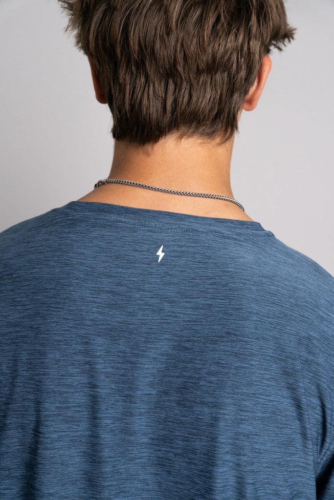 "BRUCE BOLT" SuperSoft Long Sleeve | Navy- thumb 3