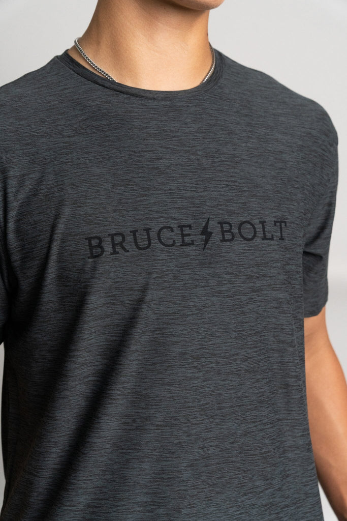 "BRUCE BOLT" SuperSoft T-Shirt | Charcoal- quickbuy