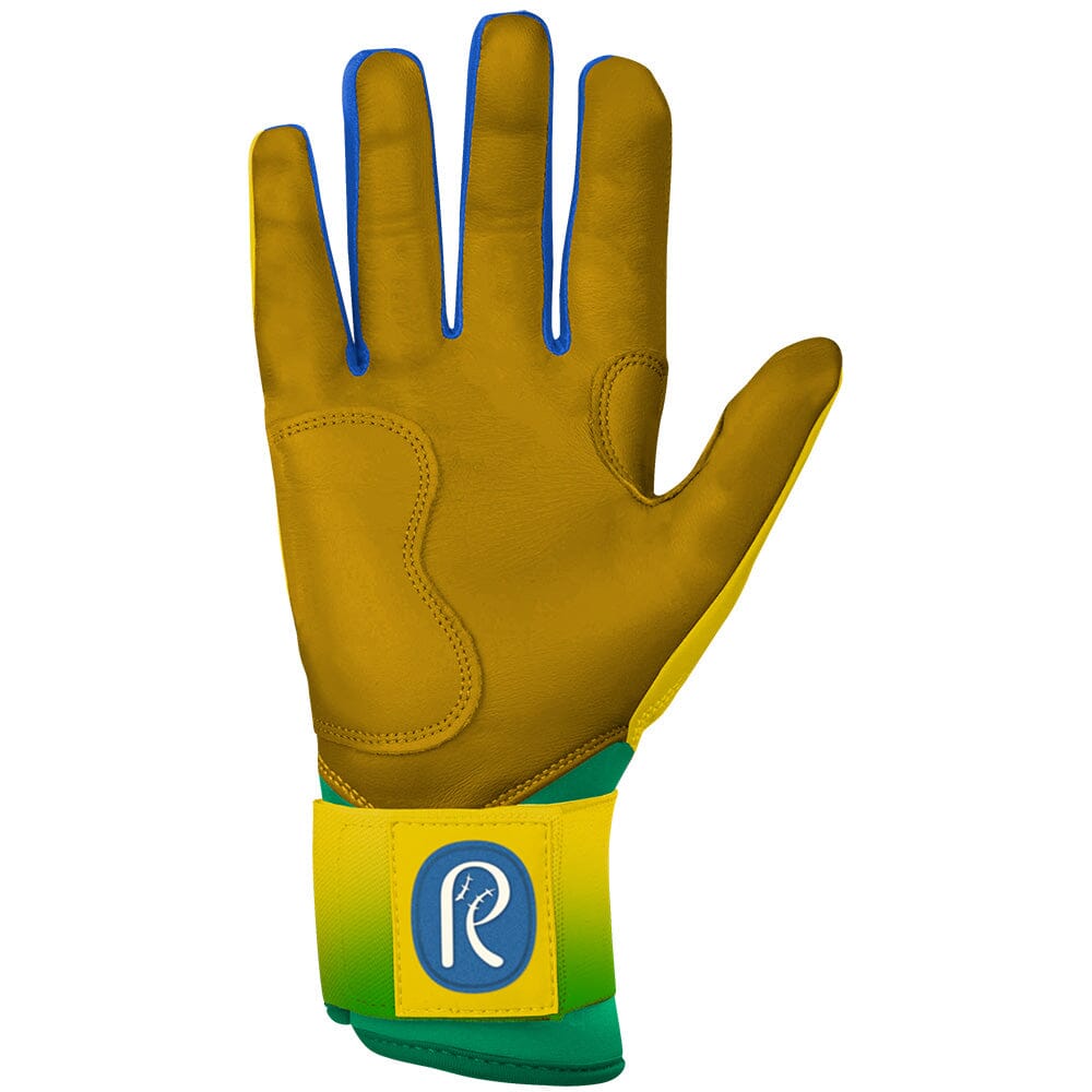 Limited Edition "Coach RAC" Long Cuff Batting Gloves - RAC Yellow- quickbuy