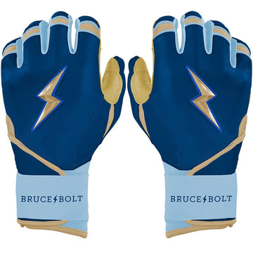 BURGER Series Long Cuff Batting Gloves | BURGER NAVY - 1
