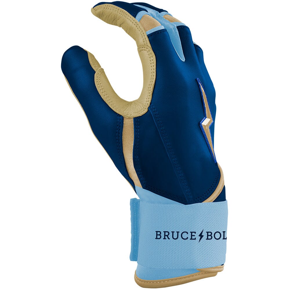 BURGER Series Long Cuff Batting Gloves | BURGER NAVY- thumb 5