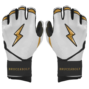 Creator Series Long Cuff Batting Gloves | Kurtz White/Gold