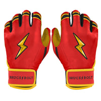 Konnor Griffin Signature Series Short Cuff Batting Gloves - Red