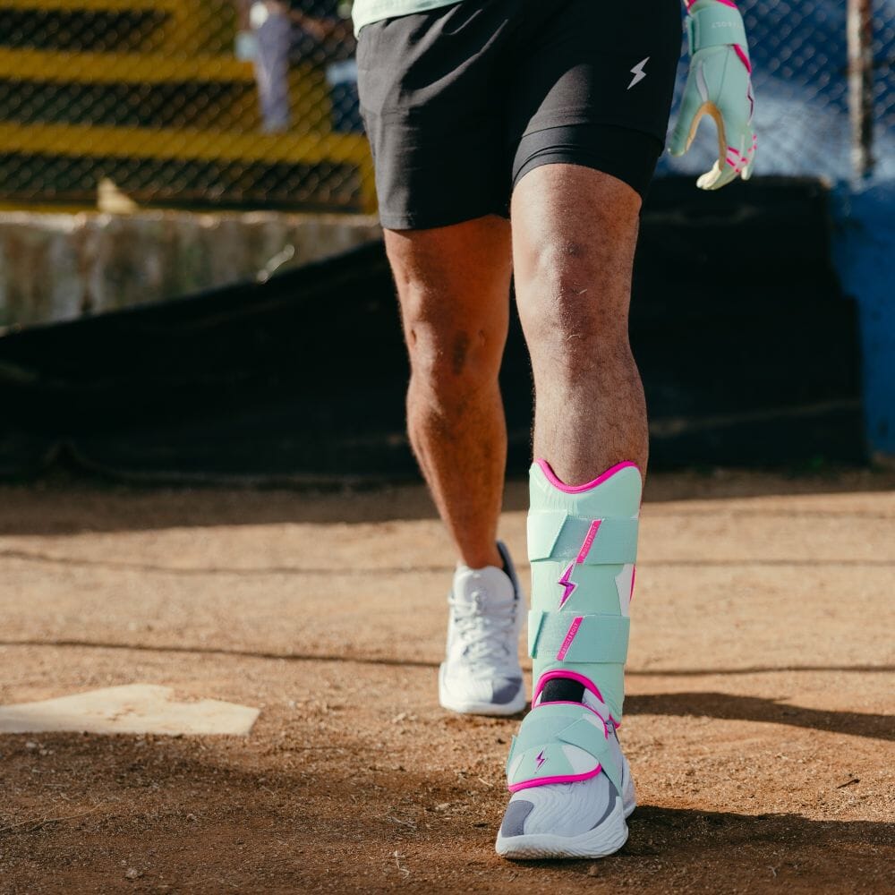 Fernando Tatis Jr. Signature Series Leg Guard - Mint/Pink- thumb 6