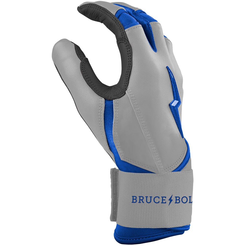 Grey Series Long Cuff Batting Gloves - Royal Blue- thumb 5