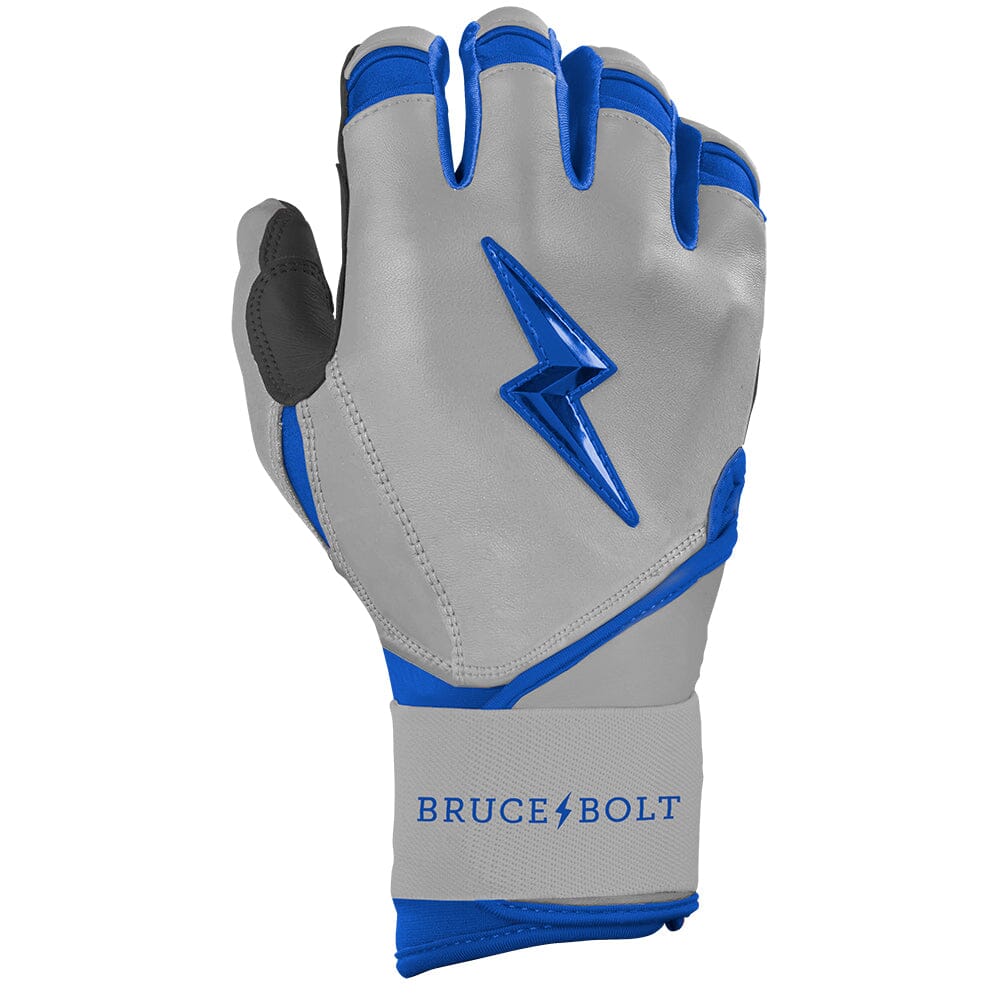 Grey Series Long Cuff Batting Gloves - Royal Blue- thumb 4