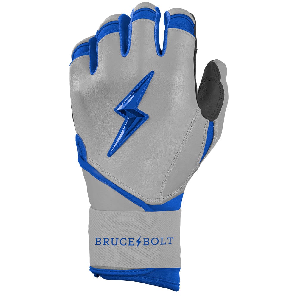 Grey Series Long Cuff Batting Gloves - Royal Blue- thumb 3