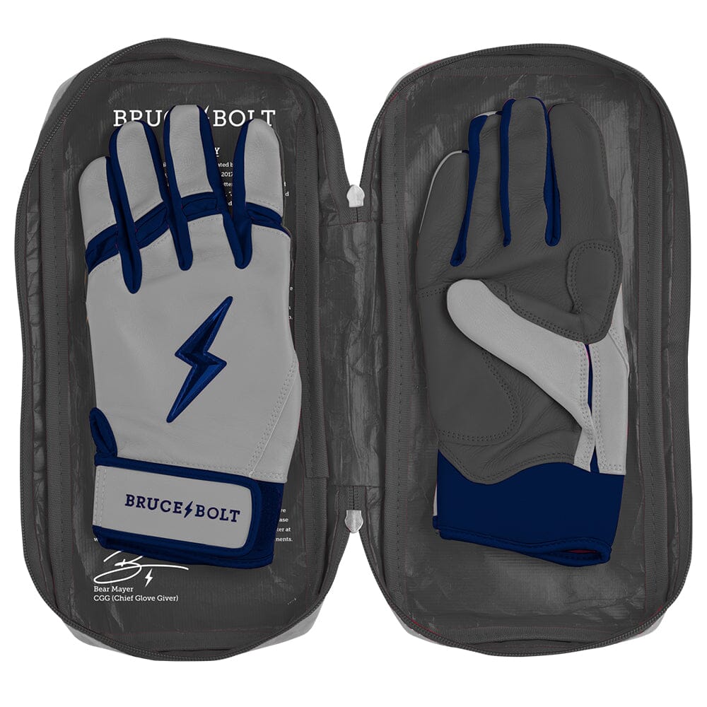 Grey Series Short Cuff Batting Gloves - Navy- thumb 6