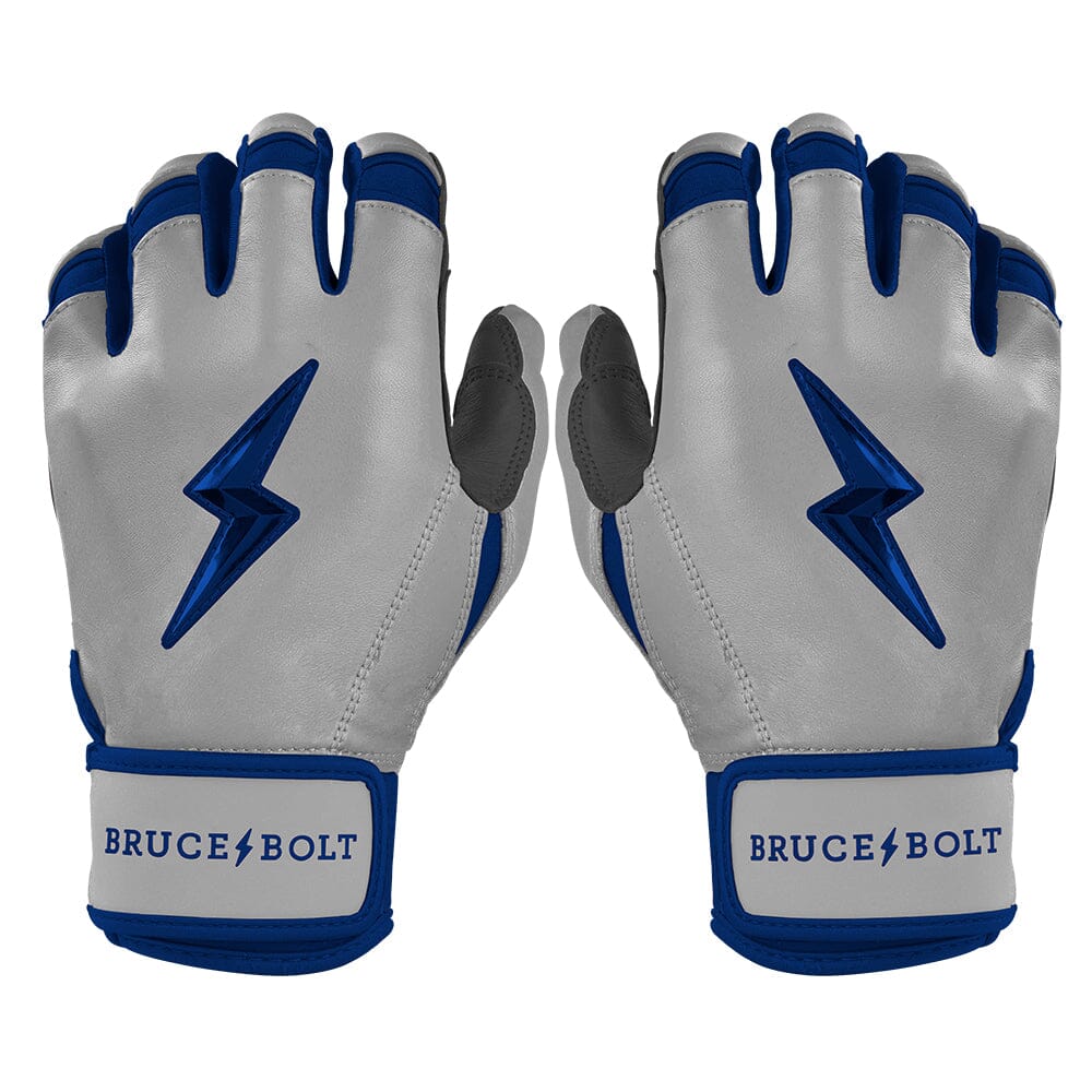 Grey Series Short Cuff Batting Gloves - Navy- quickbuy