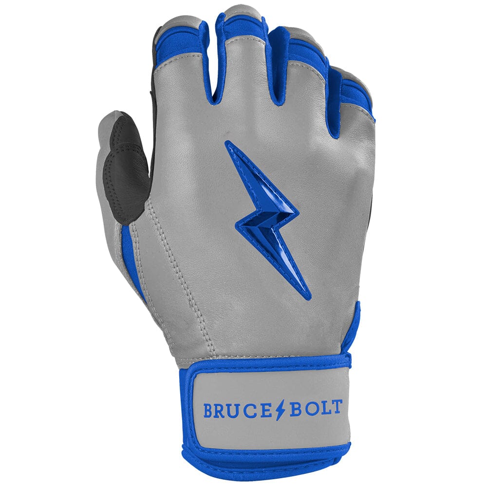 Grey Series Short Cuff Batting Gloves - Royal Blue- thumb 4