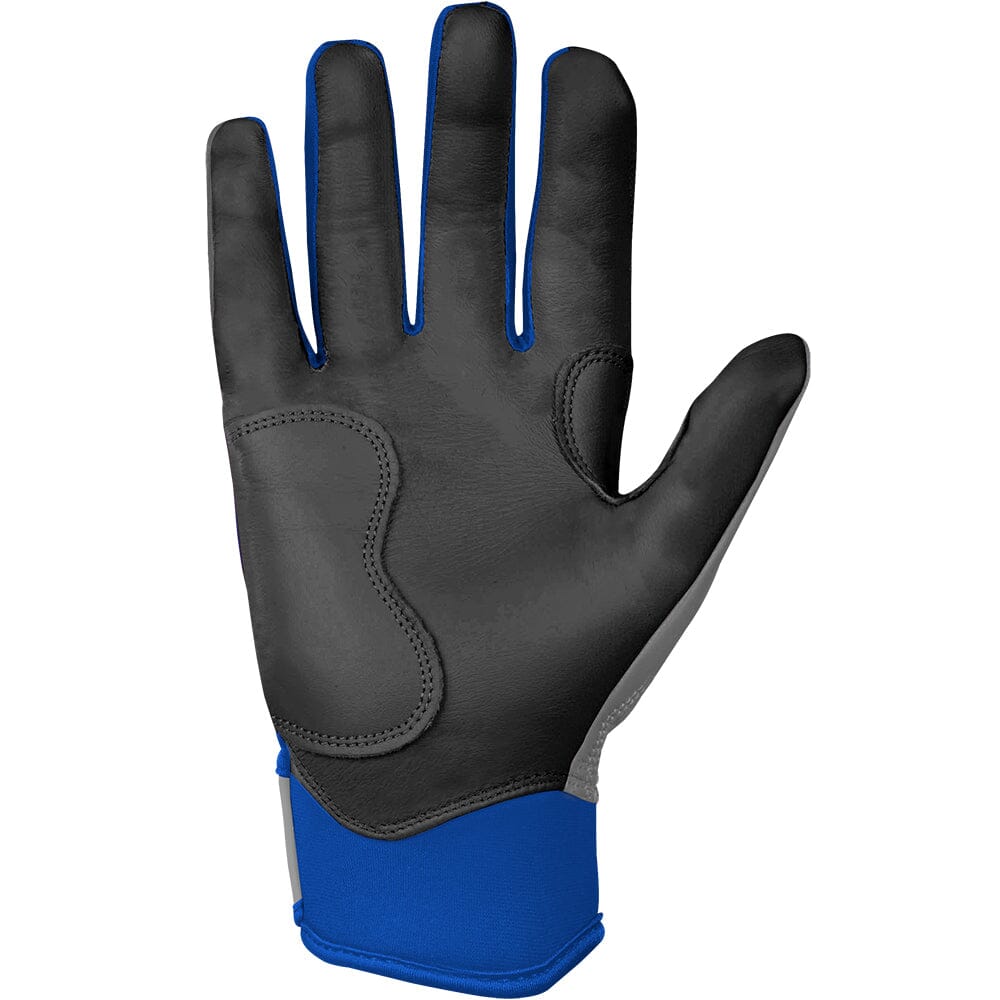 Grey Series Short Cuff Batting Gloves - Royal Blue- quickbuy