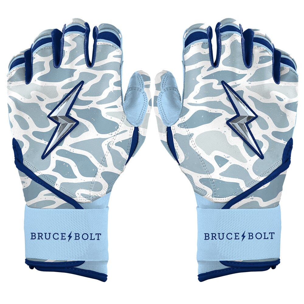 Jake Burger Signature Series Long Cuff Batting Gloves - BURLEBO Seaside Camo Blue- quickbuy