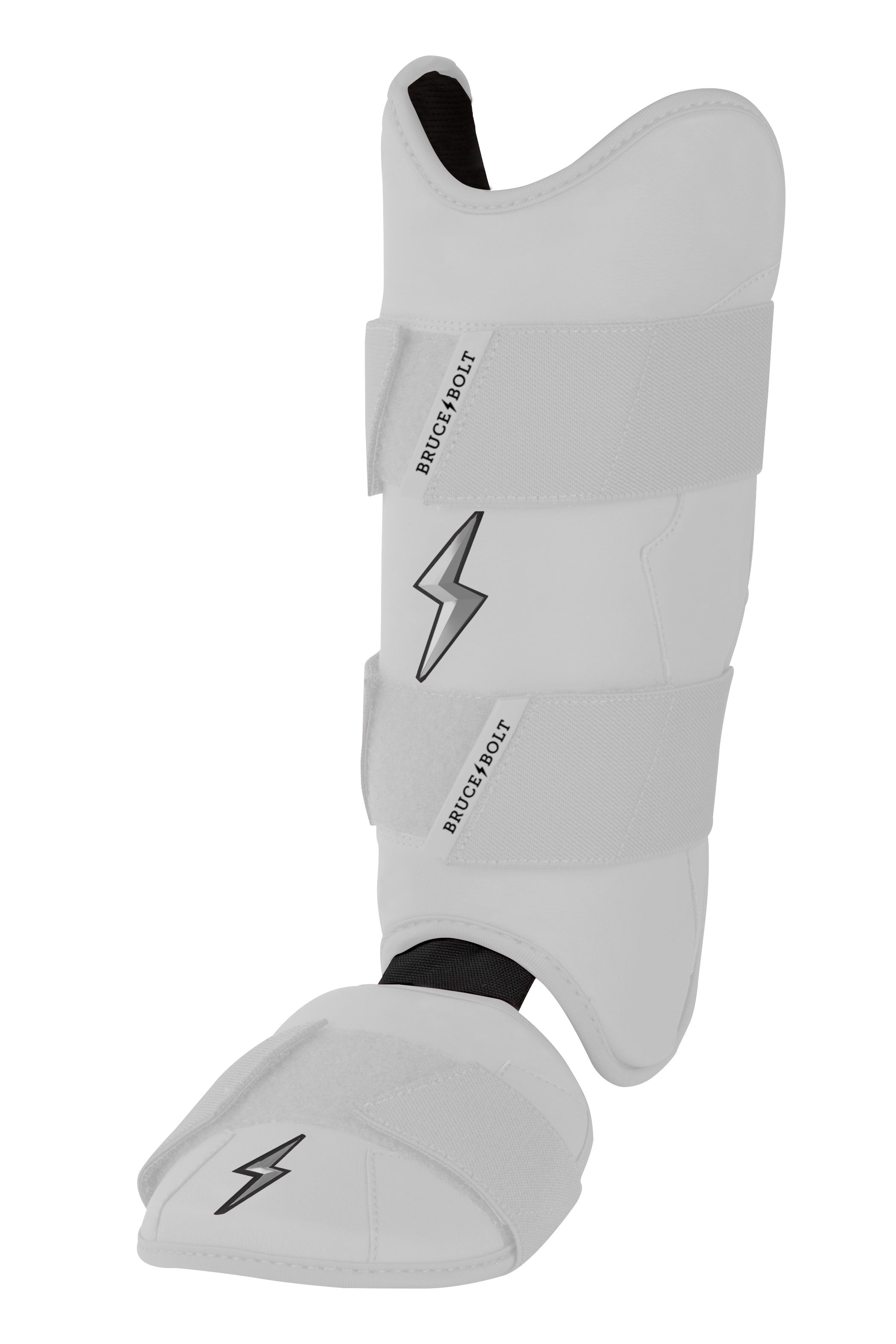 BRUCE BOLT Chrome Series Leg Guard - WHITE