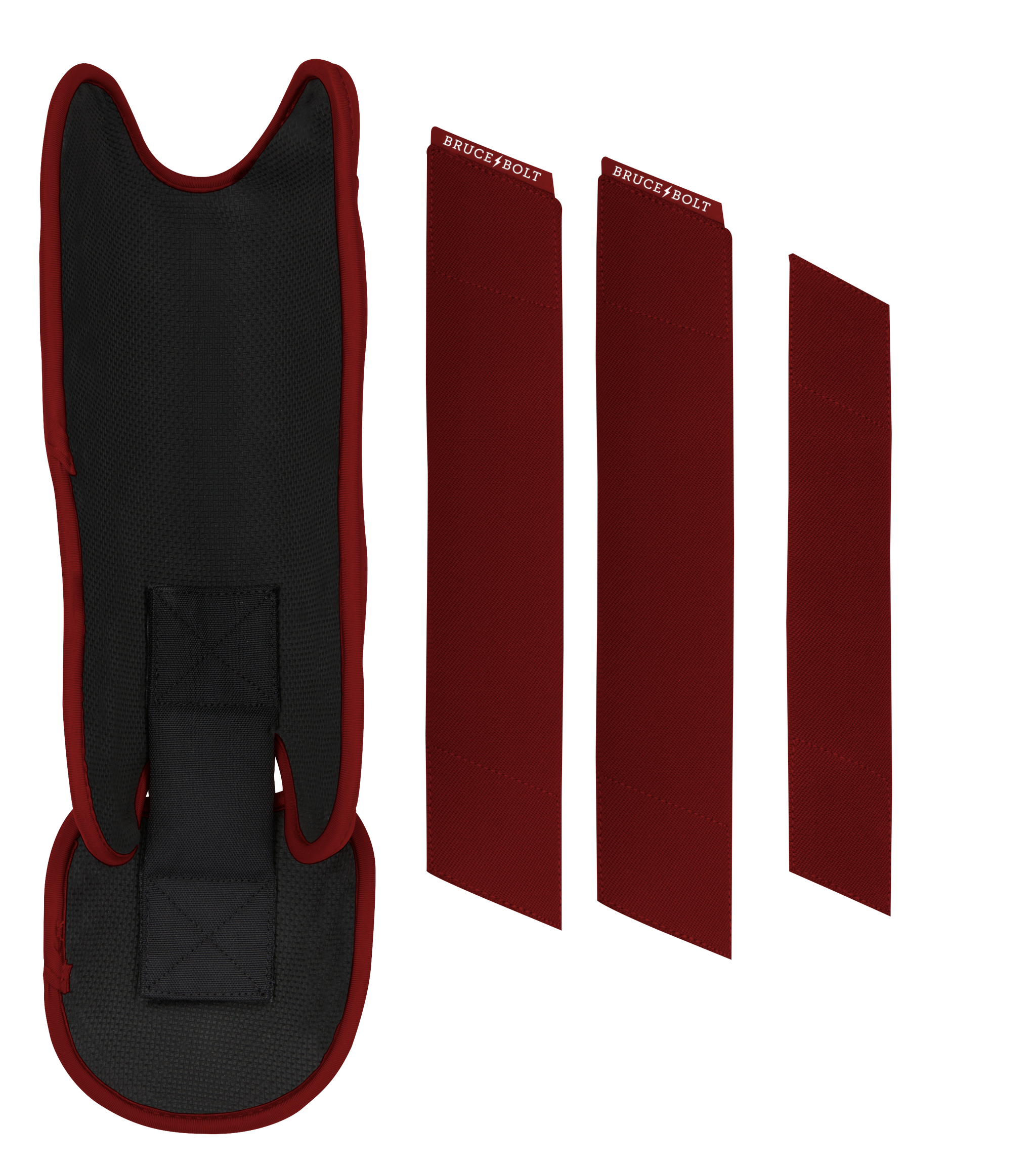 BRUCE BOLT Chrome Series Leg Guard - MAROON- thumb 5