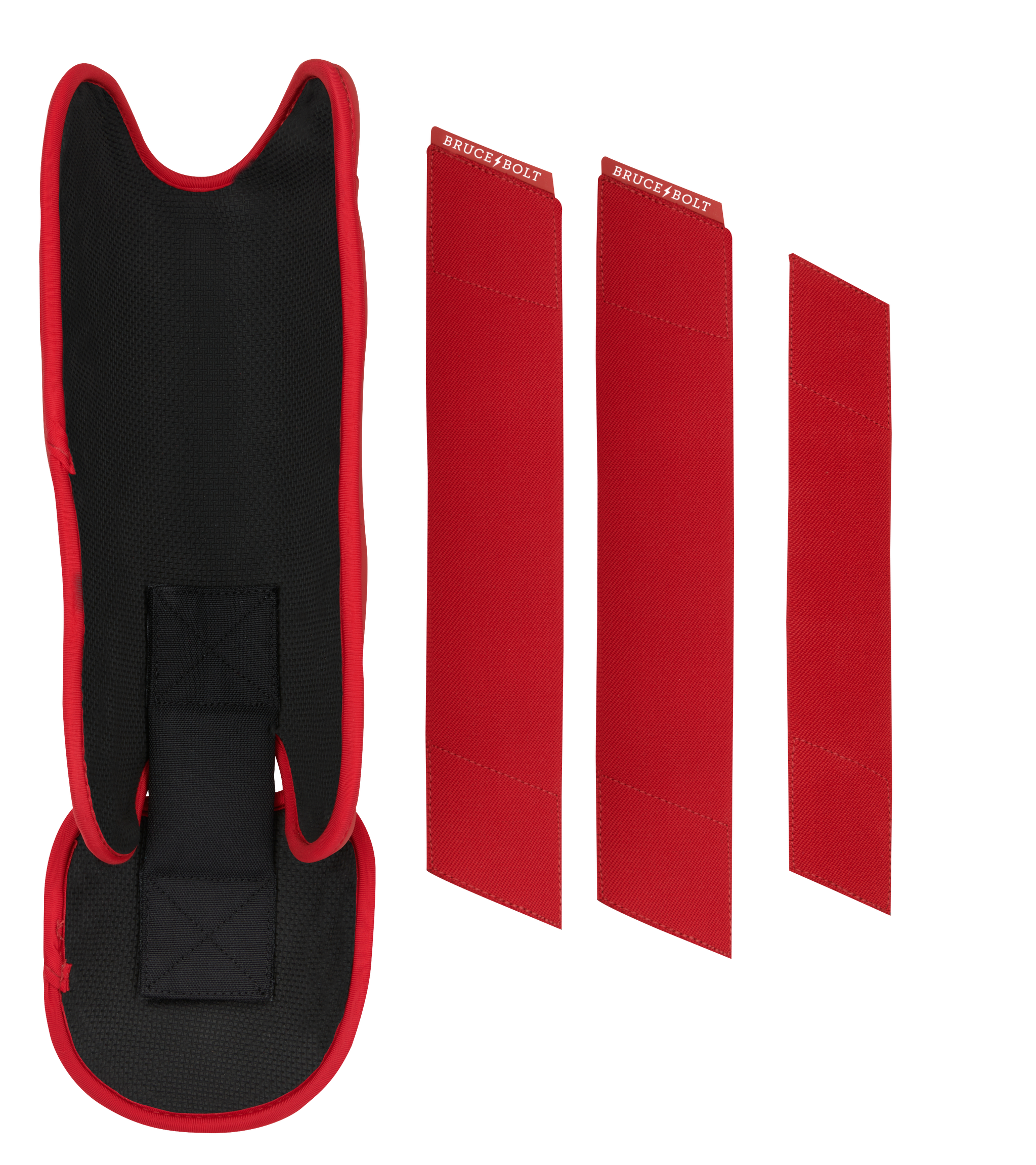BRUCE BOLT Chrome Series Leg Guard - RED- thumb 5