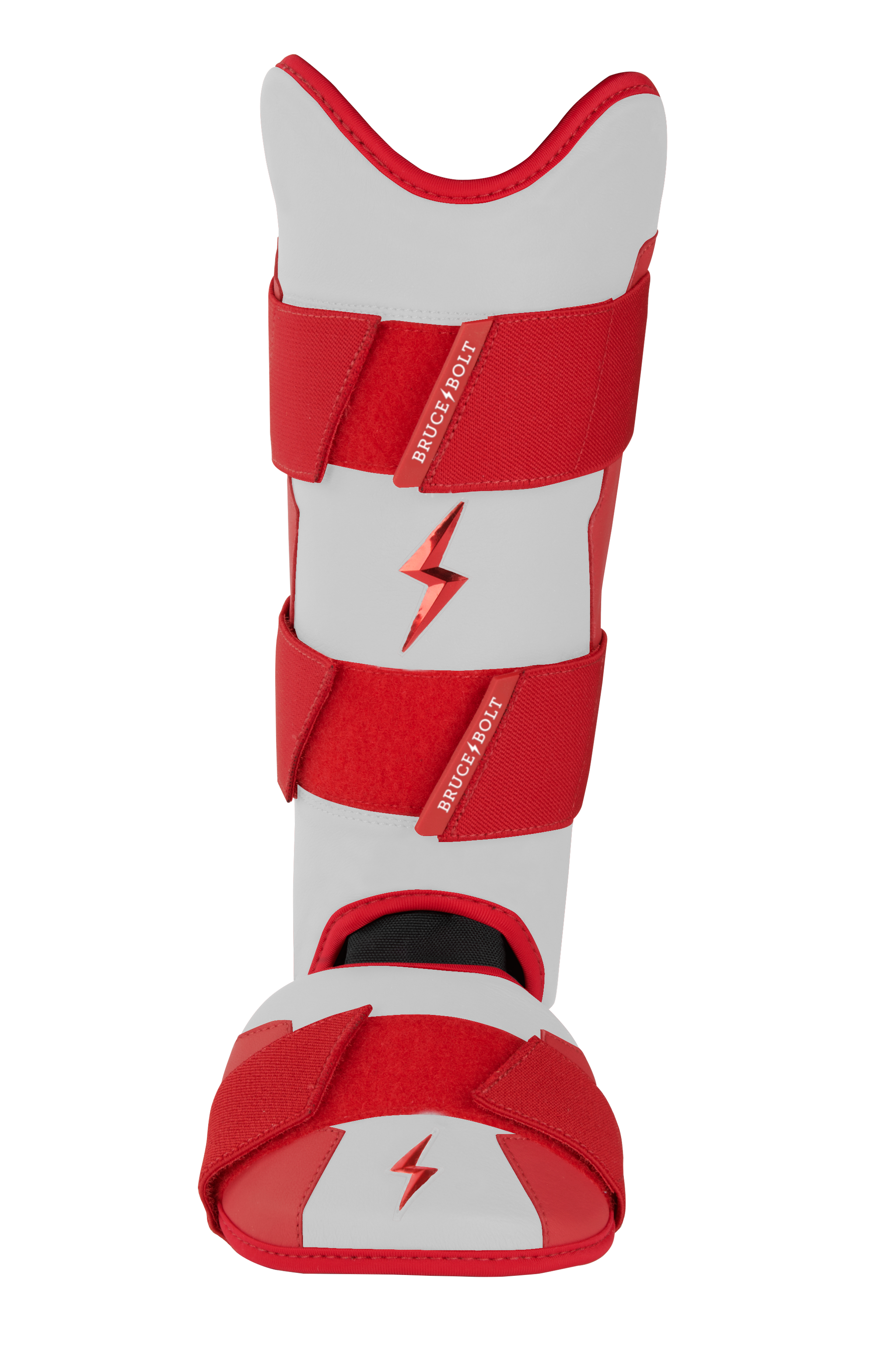 BRUCE BOLT Chrome Series Leg Guard - RED- thumb 1