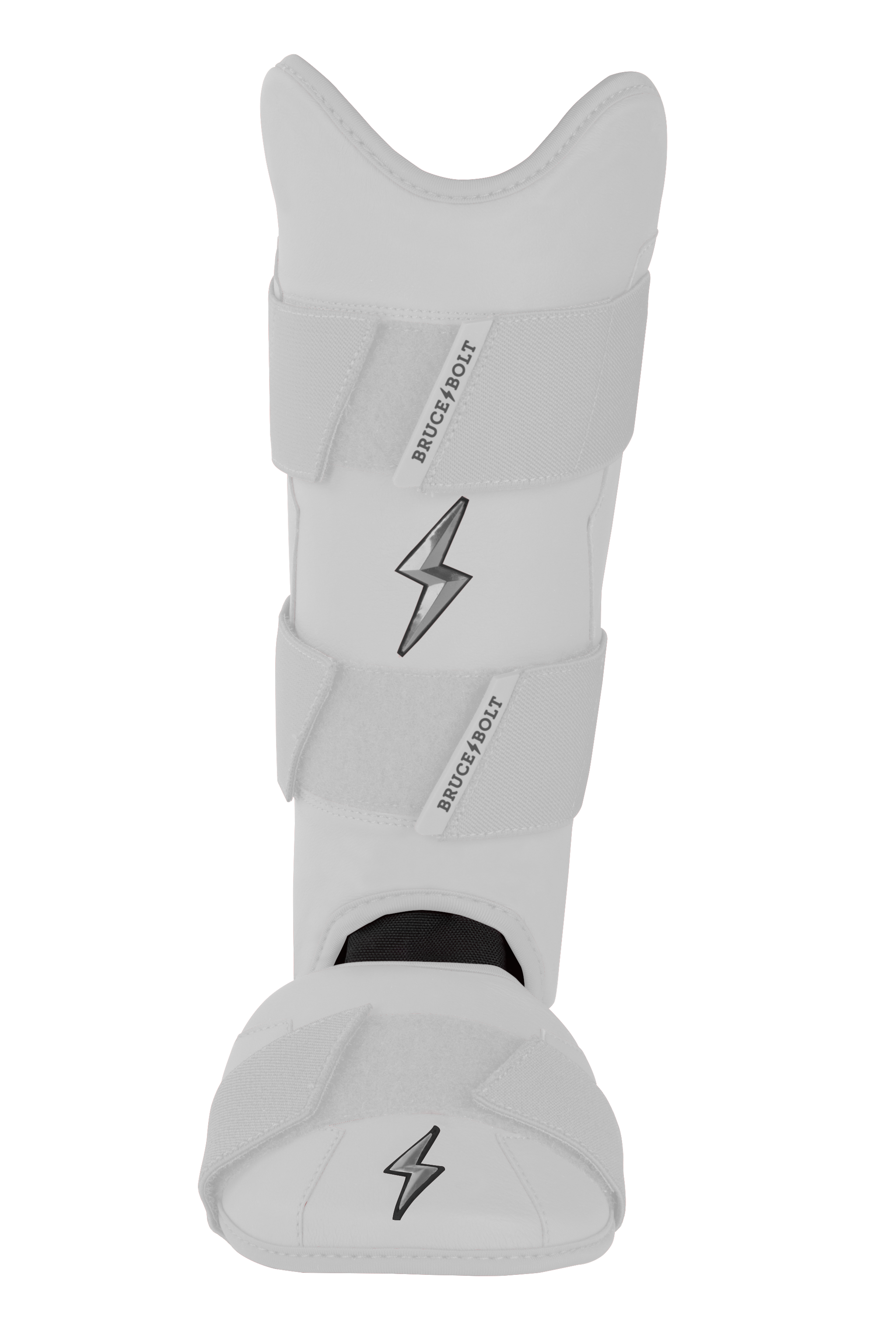 BRUCE BOLT Chrome Series Leg Guard - WHITE- quickbuy