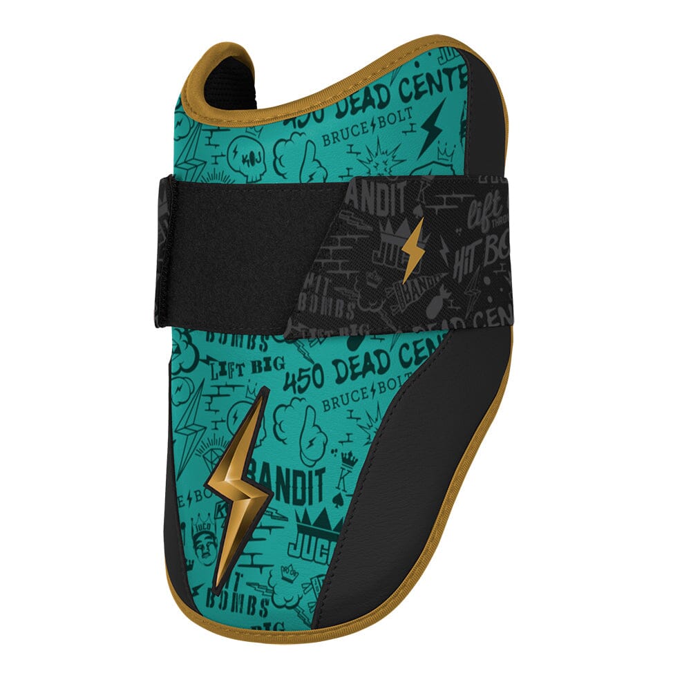 Limited Edition "King of JUCO" 6" Elbow Guard - Mint/Black- thumb 4