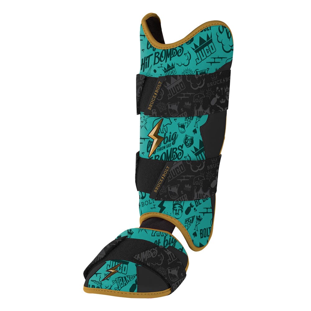 Limited Edition "King of JUCO" Leg Guard - Mint/Black- thumb 5